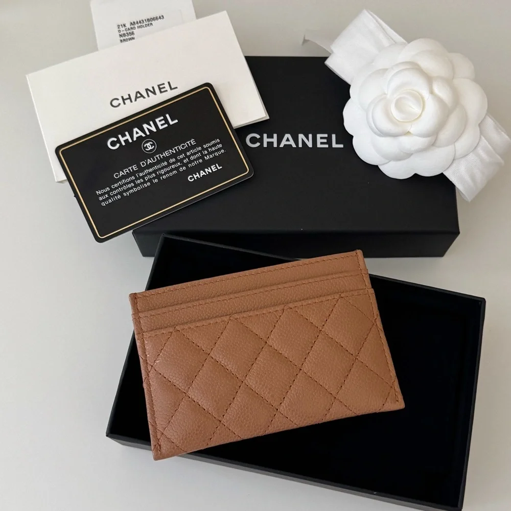 Chanel Boy Card Holder 21K, Brown - Picture 11 of 12